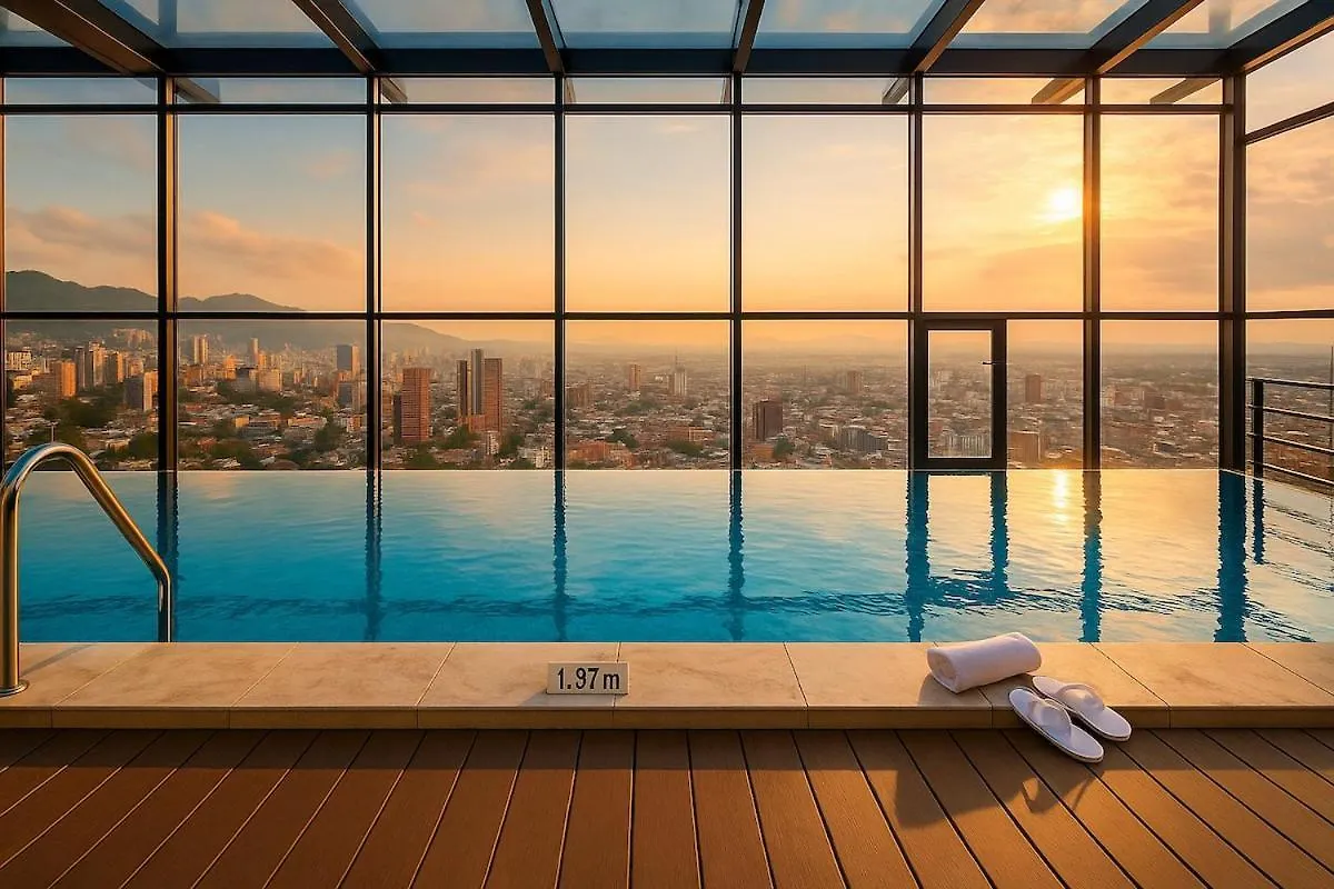 Luxury 1BR Apt with Queen Bed, Pool, City Views! Bogota